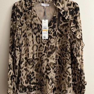 Women's Leopard print Chiffon Blouse